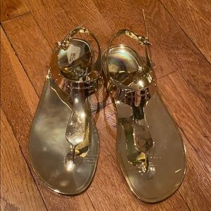 Michael Kors Gold Jellies